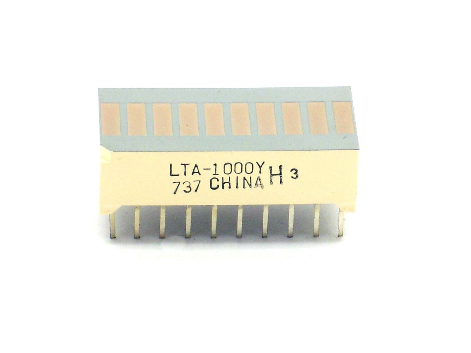 1x Liteon LTA-1000Y Yellow 10x Bar Graph (Bar Display, Segment, LED) L283S