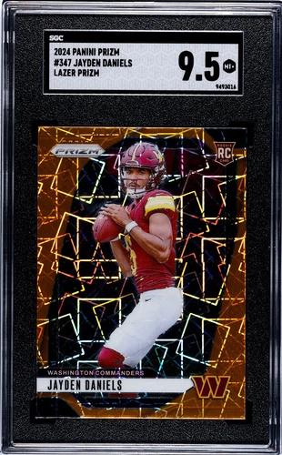 2024 Panini Prizm #347 - Jayden Daniels Rookie - Lazer Prizm
