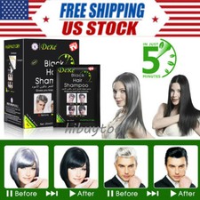 Dexe Instant Hair Dye Black Hair Shampoo 5 Minutes Hair Coloring Dye 10pcs/bag