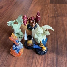 6 Skylanders Spyro's Adventure Figure Lot Ignitor Glow Cynder Boots Sparx Drill