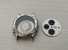 SEIKO CHRONOGRAPH 7T32-6C60 ORIGINAL UHRENGEHÄUSE UND ZIFFERBLATT VINTAGE UHREN FOR PARTS