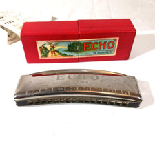 Harmonica Hohner Grand Prix Echo Curved with Box and lesson