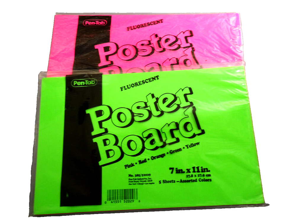 15 pcs Pen-Tab Fluorescent POSTER BOARD 7