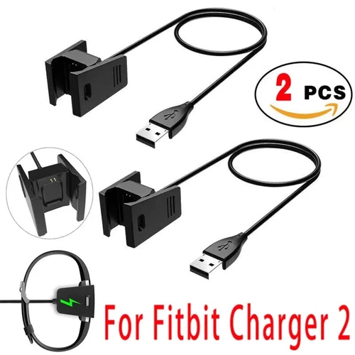 2pcs Charger For Fitbit Charge 2 Activity Wristband Usb Charging Cable Cord Wire