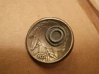 Vintage 1935 Buffalo Nickle w/ Bullet Slug