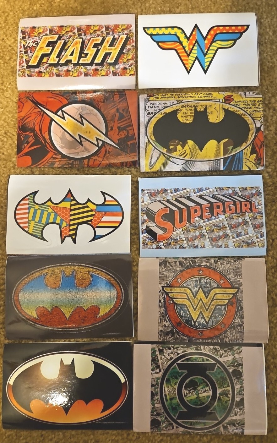 10 DC Logo Stickers Series 2 | eBay