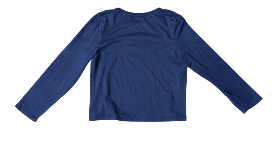 Camiseta Life Is Good Sleep Perro Manga Larga Top Juvenil 10 Mezcla Poliéster Azul Foto 2 de 4