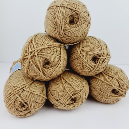 Lincraft Baby Grand 4ply Tan Yarn 100 grams 60% Acrylic 40% Nylon 380 Meters x 6 - Picture 4 of 5