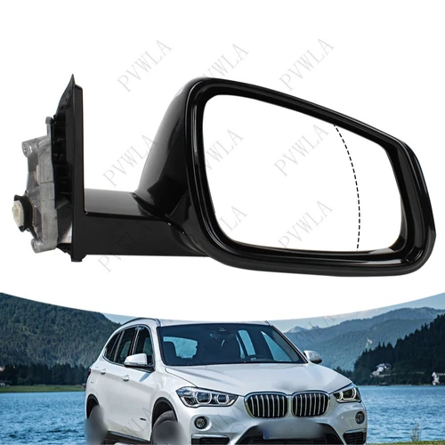 Mirror Assembly 5Pins White Heated Power Fold Fit BMW X2 F39 2018-2023 Right