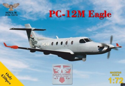 Sova Model 72078 1:72 PC-12M ''Eagle'' utility turboprop aircraft Plastic model