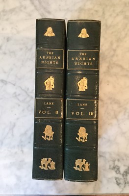 RARE! THE ARABIAN NIGHTS, Edw. Lane. Vols. II & III. 1st Ed. 1840-41 KNIGHT PUB.