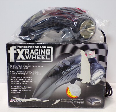 Force Feedback FX Racing Wheel InterAct SV-281 Win 95/98 Directinput 112724WT