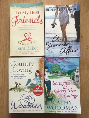 4 Book Bundle - Cathy Woodman, Sam Baker & Elin Hilderbrand - Country Living etc