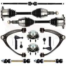 14PCS Front Control Arm with Wheel Hub Bearing CV Axle Shaft For Chevrolet Tahoe