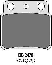 Plaquettes de frein KH137 arrière endurance maximale pour LTZ400 LTR450