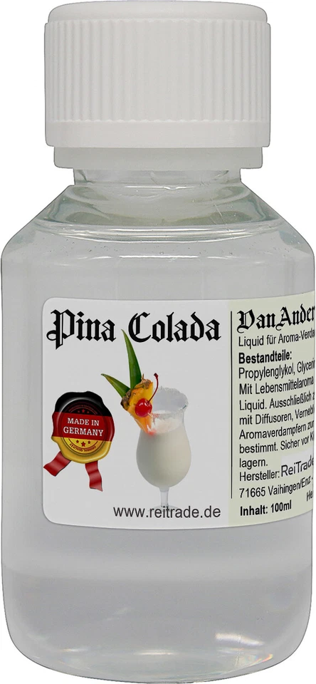 VanAnderen® Liquid für Aroma-Verdampfer und Diffusoren 100ml Pina Colada