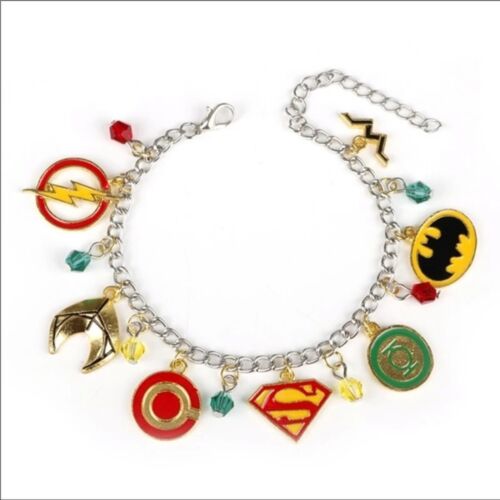 NUEVA LIGA DE LA JUSTICIA Superman Mujer Maravilla 👩 Pulsera con dijes - Imagen 3 de 6