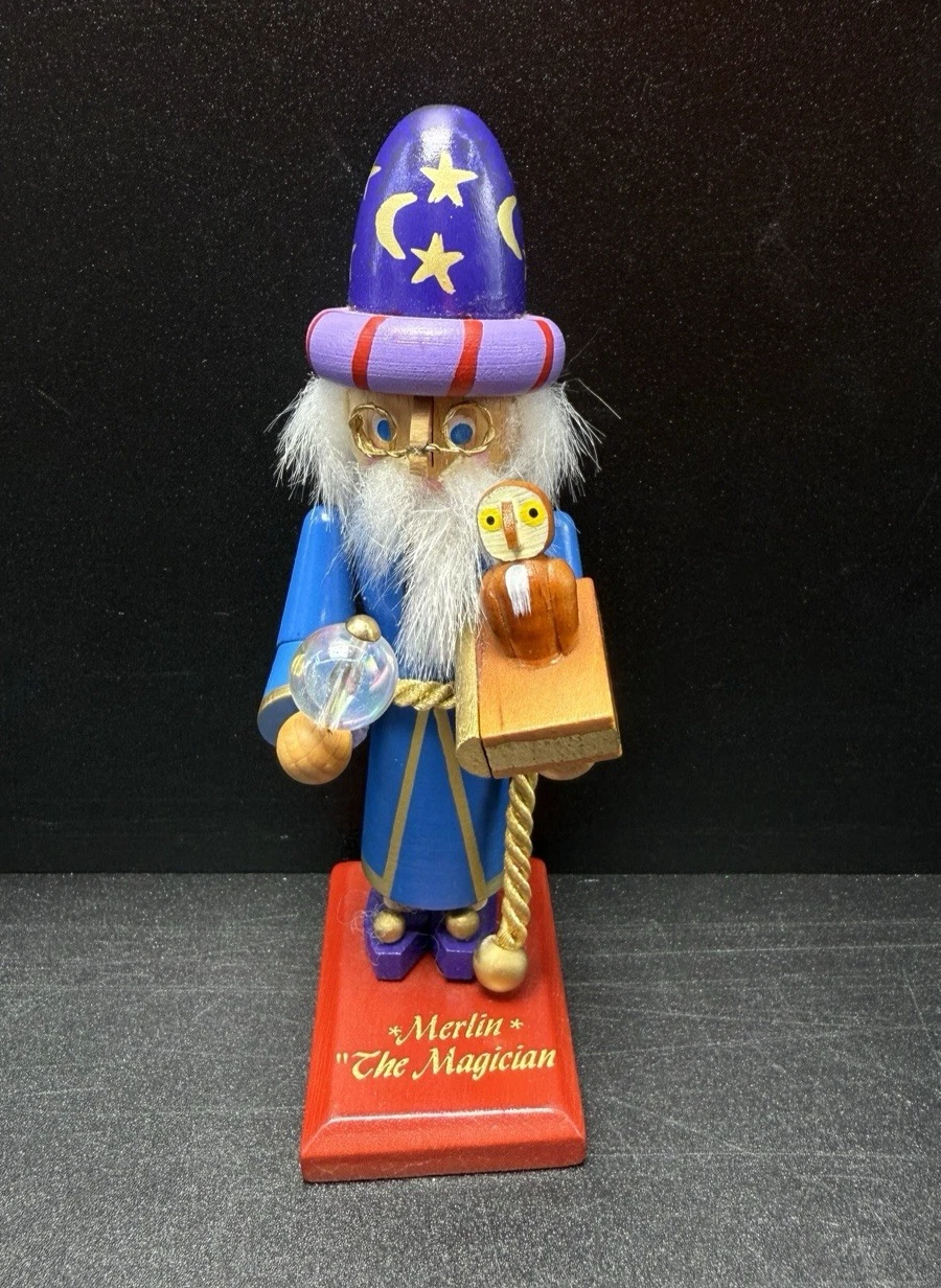Steinbach Mini Merlin the Magician Nutcracker Limited Edition Made in Germany 5"