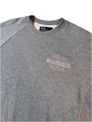 Troy Lee Designs TLD Signature Crewneck Sweatshirt Shirt Grey Men's Medium