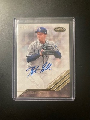2018 Topps Tier One Blake Snell Auto On Card Autograph /275 #BA-BS TB Rays