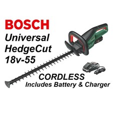 Bosch UniversalHedgeCut 18v-55 HedgeTrimmer Cordless 55cm + Battery & Charger