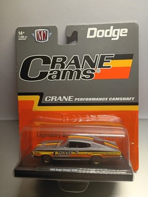 M2 Machines 1966 Dodge Charger HEMI Crane Cams Diecast Rubber Tires 1:64 Scale