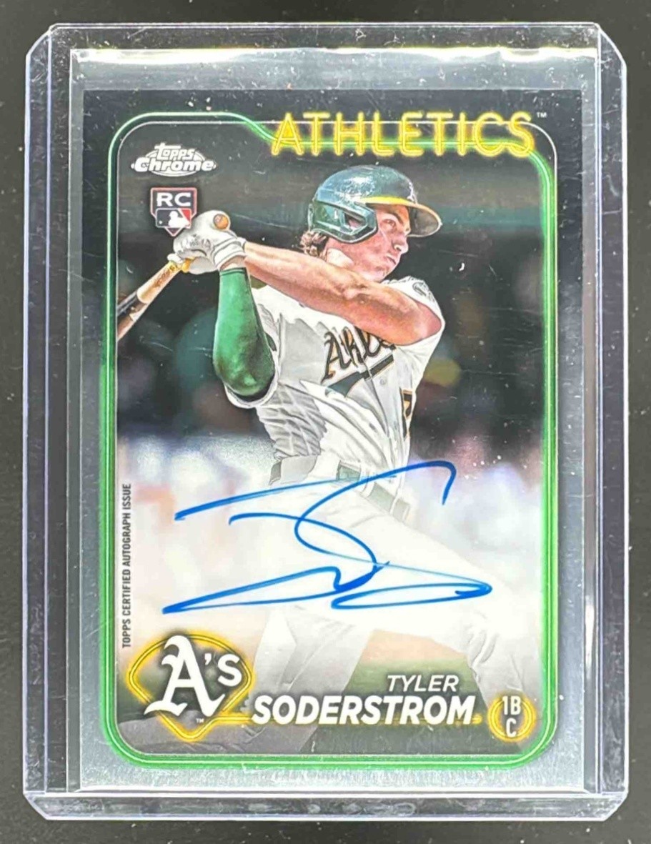 Tyler Soderstrom 2024 Topps Chrome #RA-TSO Auto RC Rookie