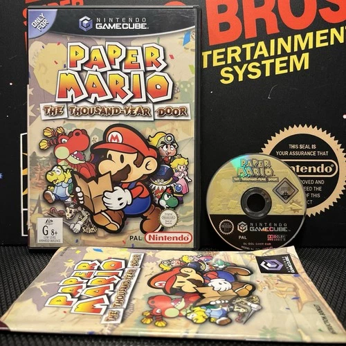 Paper Mario The Thousand Year Door W.Manual Nintendo Gamecube LIKE NEW FREE POST