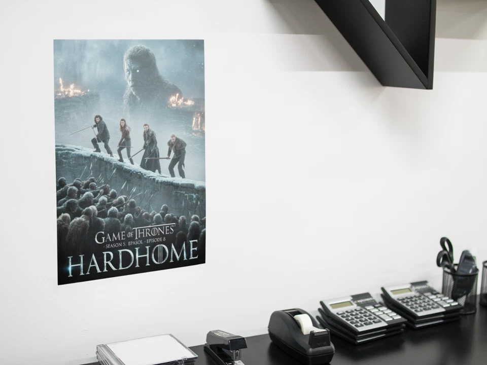 Adesivo removível impressão pôster adesivo adesivo adesivo parede filme parede GAME OF THRONE HARD HOME - Imagem 3 de 4