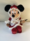 New ListingDisneyland Minnie Mouse Mrs Claus Plush w/Gingerbread Man Toy (E9)