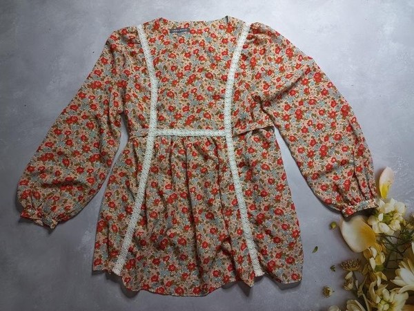 Women Laura Ashley Shirt Multicolor 42 / XL / 50 #A1EJ