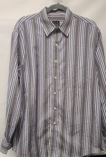 Jos A Bank Men's Travelors Dress Shirt Size Large Multicolor