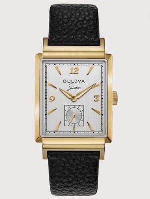 Bulova Frank Sinatra 'My Way' Gold Tone Stainless Steel Men's Watch - 97A158 NEW