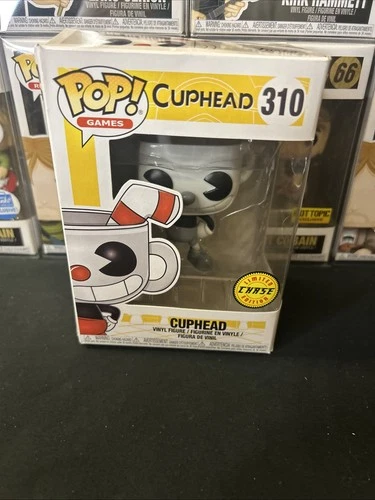 Funko Pop! Vinyl: Cuphead - Cuphead (Black and White) Chase #310 With Protector