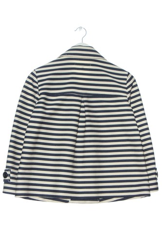 ZARA Blazer corto Mujeres Talla EU 38 blanco puro-azul oscuro look casual - Imagen 2 de 5