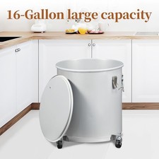 16Gal Fryer Grease Bucket Coated With Caster ...