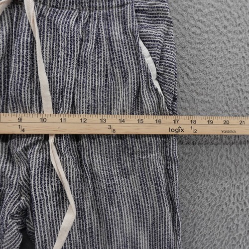 Pantalon Free People Light At Sunrise taille 2 rayures bleues femme cordon décontracté - Photo 7/15