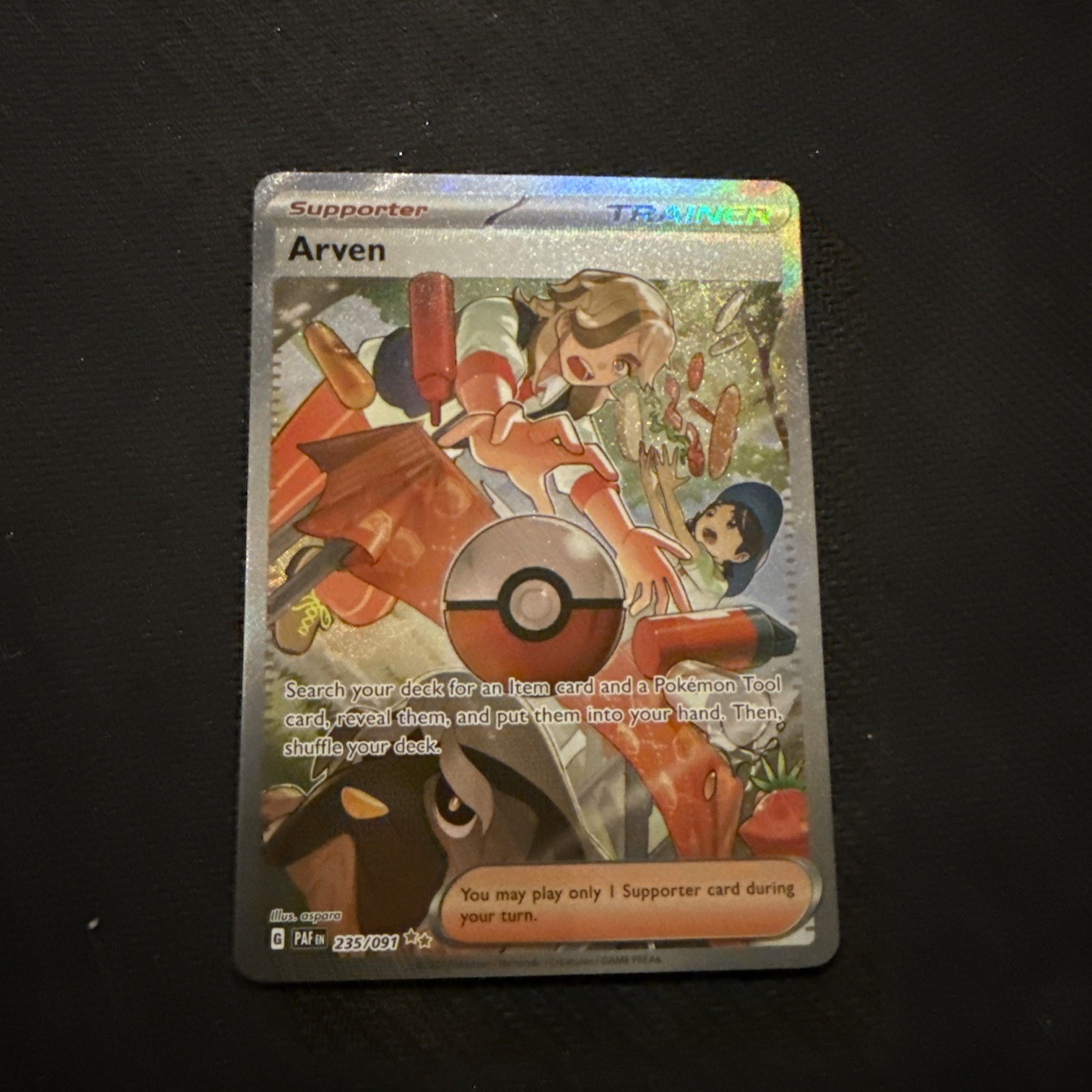 Arven 235/091 SV: Paldean Fates Holo NM