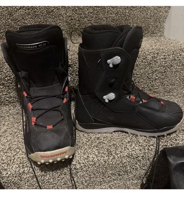 SALOMON KAMOOKS Dark Gray Snowboard Boots Thermic Fit Size US 11.5