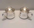 Set Of 2 Lunt Sterling Silver Baby Youth Cups Model 102 No Monogram 92 Grams