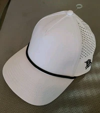 Branded Bills Golf Hat Bare Curved Performance 545 Blank White Water Repellent