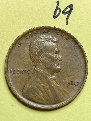 1910 (P) LINCOLN WHEAT CENT, "EXTREMELY FINE" condition #69