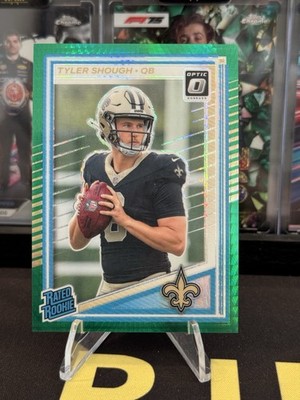 2025 Donruss Optic Tyler Shough Rated Rookie Green Hyper Prizm