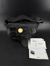 Authentic Chloe Saskia Black Leather Messenger Bag Crossbody Handbag