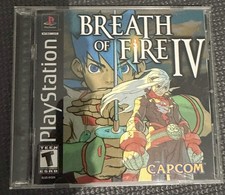 Breath of Fire IV PS1 PlayStation 1 Black Lab...