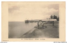 AOZP13-0990-BELGIAN CONGO - BOMA - Les quays