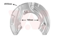 Van Wezel Spritzblech Bremsscheibe 0667372 FüR Bmw 3Er E92 Touring E91 E90 X1