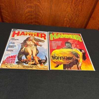 House of Hammer magazine lot of 2. #13 14. One Million B.C. Raquel Welch