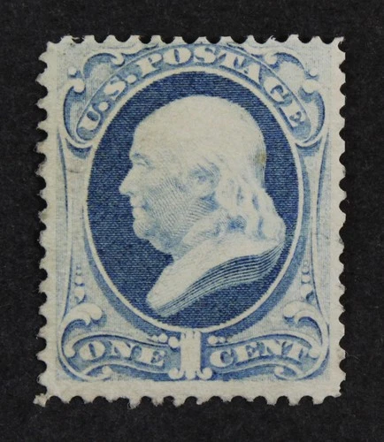 CKStamps: US Stamps Collection Scott#182 1c Franklin Mint H OG Gum Disturb