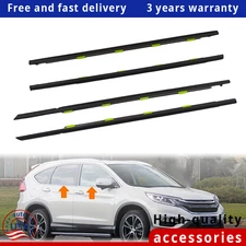 New Door Belt Weather Strip Molding Seal Set For Honda Civic 4 Door 1996-2000